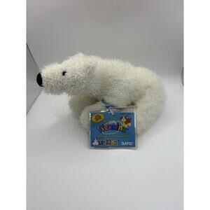 GANZ Webkinz Polar Bear HM116 Bean Bag Plush Stuffed Animal Toy White